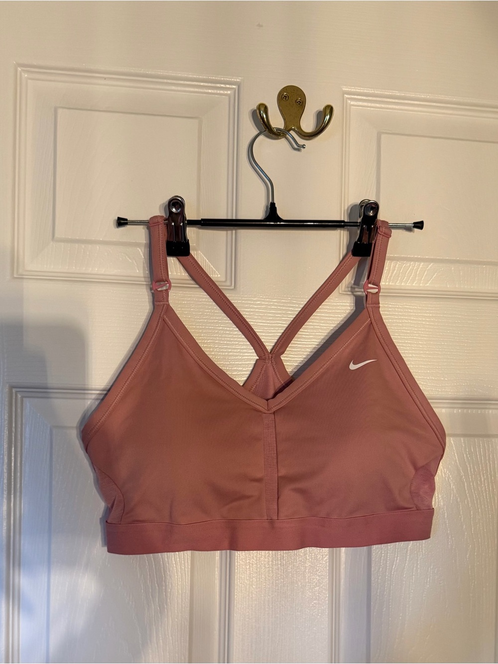 Nike Women's Mauve Pink Strappy Sports Bra